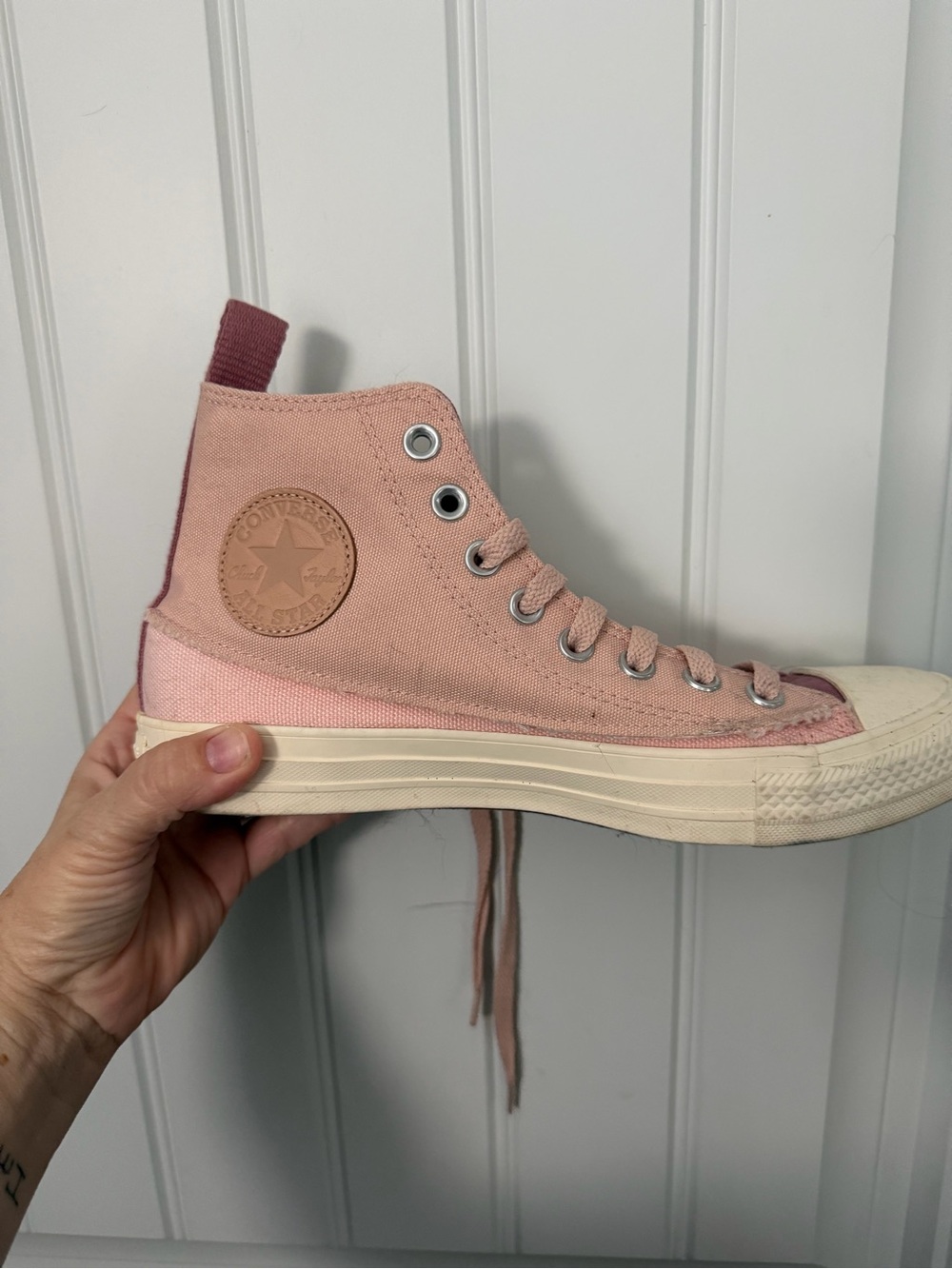 Converse Women’s Dusty Pink High-Top Canvas Sneaker